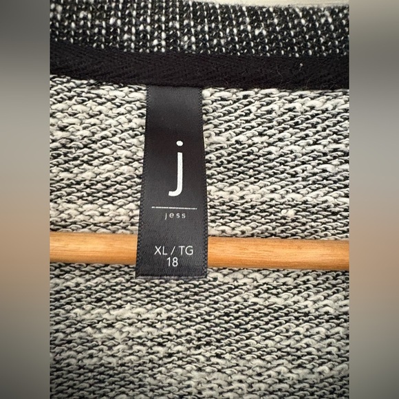 Jess heathered grey pullover hoodie size XL with pockets cotton blend - Picture 3 of 9